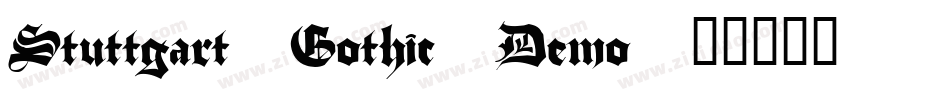 Stuttgart Gothic Demo字体转换